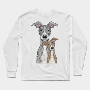 Blue and Fawn Iggy Long Sleeve T-Shirt